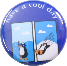 Have a cool day Button penguin